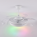 Ventilador de Techo Inteligente 3 en 1 | Luz LED RGB, Altavoz Bluetooth y Aspas Retráctiles