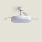 VENTILADOR DE TECHO CON ASPAS RETRÁCTILES Y LUZ LED INTELIGENTE